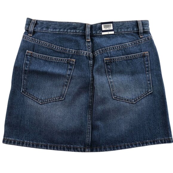 NWT Gap Womens Denim Mini Skirt 6 Blue Medium Wash Above The Knee Chic Casual - Picture 2 of 11